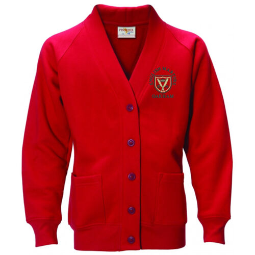 Poly/Cotton Sweatshirt Cardigan Thumbnail